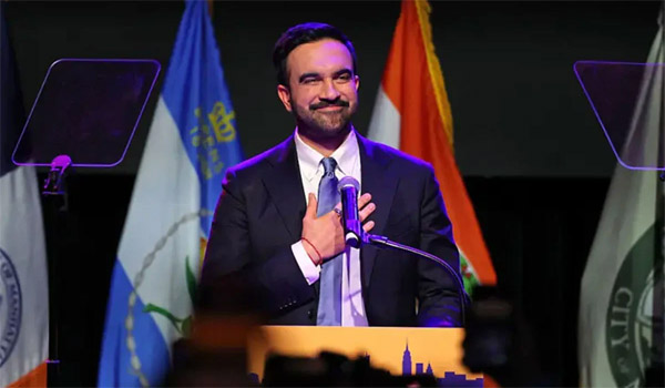 নিউইয়র্কে ইসলামোফোবিয়ার কোনো স্থান নেই, প্রথম ভাষণে মামদানি